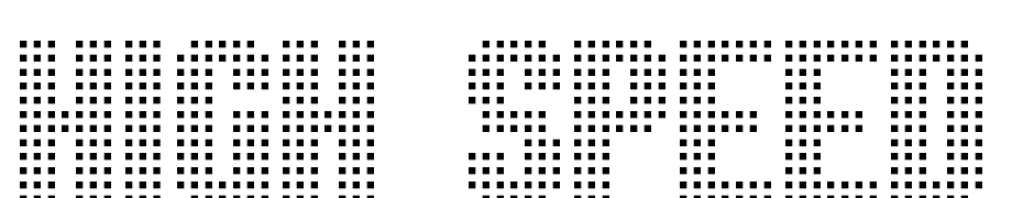 High Speed Font Download Free