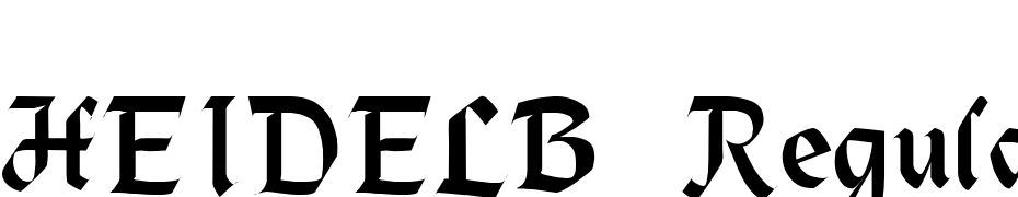 HEIDELB Regular Font Download Free