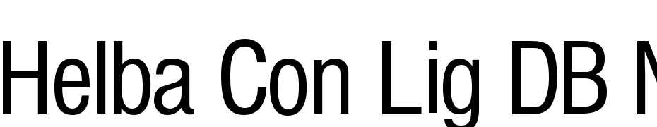 Helba Con Lig DB Normal Font Download Free