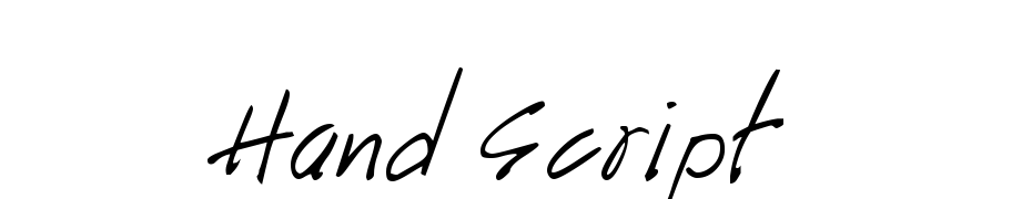 Hand Script Font Download Free