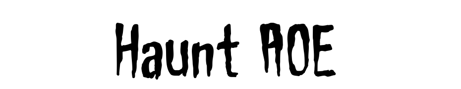Haunt AOE Font Download Free