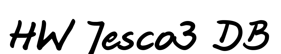 HW Jesco3 DB Font Download Free