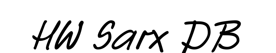 HW Sarx DB Font Download Free