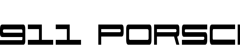 911 Porscha Condensed Font Download Free