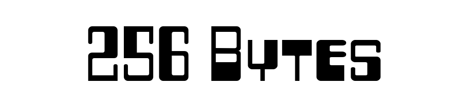 256 Bytes Font Download Free