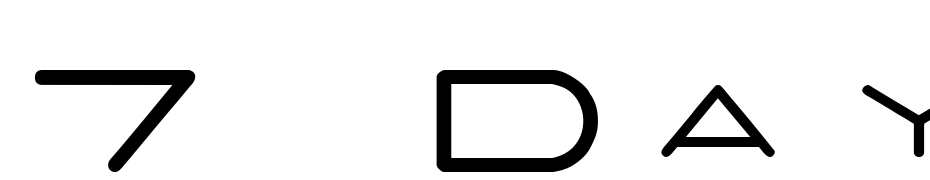 7 Days Font Download Free