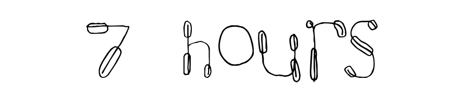 7 Hours Font Download Free