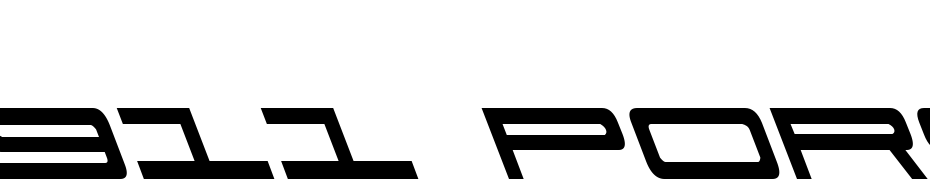 911 Porscha Leftalic Font Download Free