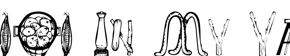 101 In My Yard Font Download Free