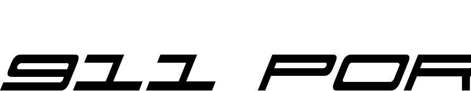 911 Porscha Italic cкачати шрифт безкоштовно