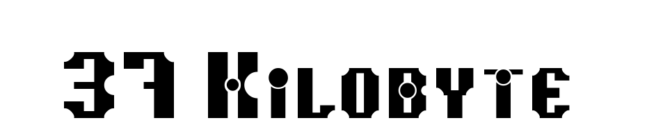 37 Kilobyte Font Download Free