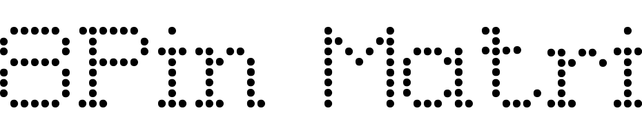 8Pin Matrix Font Download Free