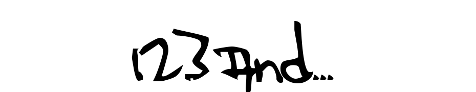 123 And... Font Download Free