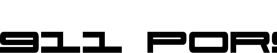 911 Porscha Bold Font Download Free