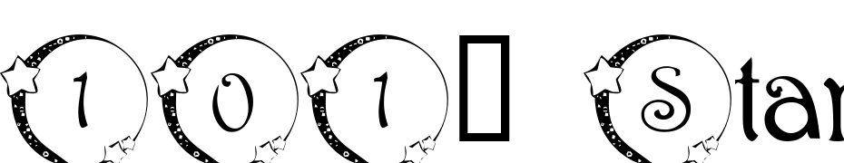 101! Star Lit Nght Font Download Free
