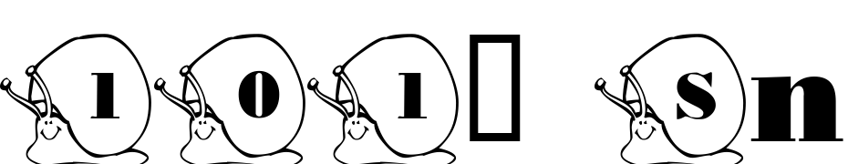 101! Snails Pace Font Download Free