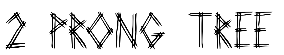 2 Prong Tree Font Download Free