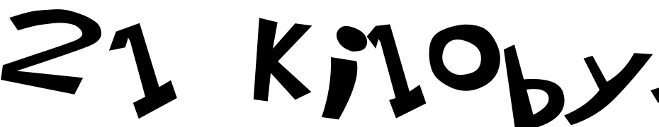 21 Kilobyte Salute Font Download Free