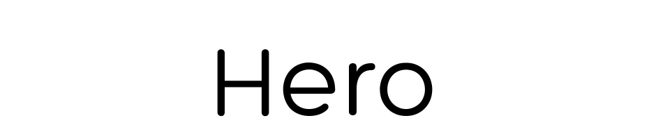 Hero Font Download Free