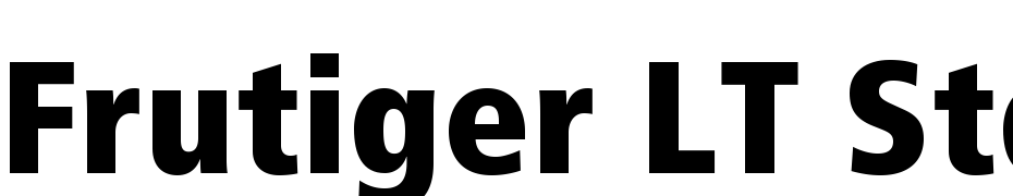 Frutiger LT Std 87 Extra Black Condensed Font Download Free