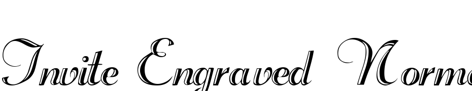 Invite Engraved Normal Font Download Free