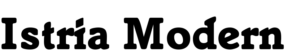 Istria Modern Black Regular DB Font Download Free