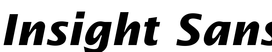 Insight Sans SSi Bold Italic Font Download Free