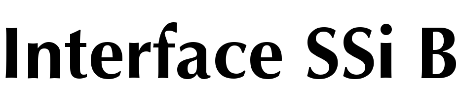 Interface SSi Bold Font Download Free