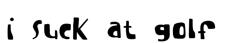 I Suck At Golf Font Download Free