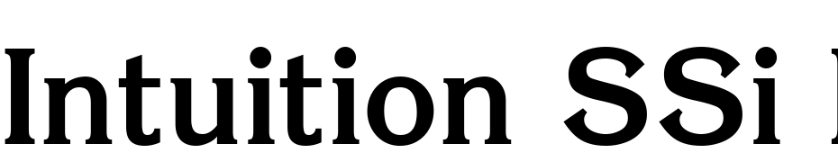 Intuition SSi Bold Font Download Free