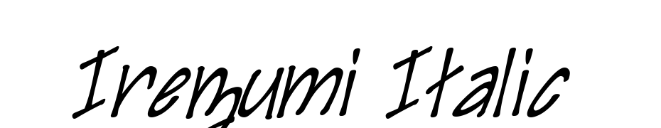 Irezumi Italic Font Download Free