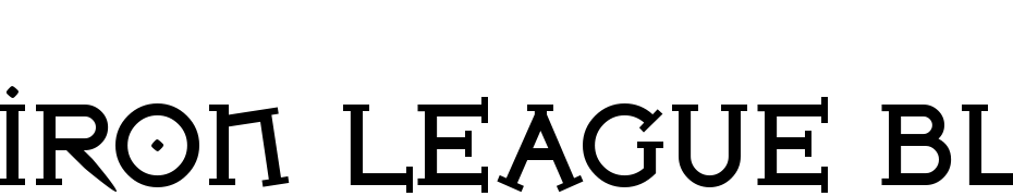 Iron League Black Font Download Free