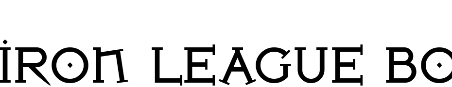 Iron League Bold Font Download Free