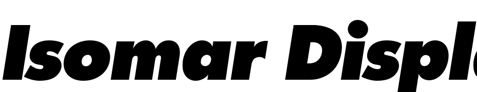 Isomar Display Expanded SSi Expanded Italic Font Download Free