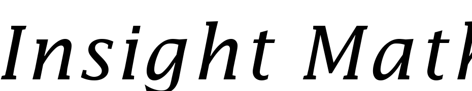Insight Math Extension SSi Alternate Extension Font Download Free