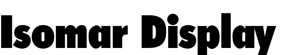 Isomar Display SSi Font Download Free