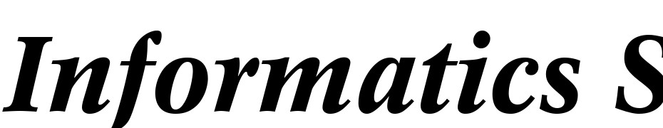 Informatics SSi Bold Italic Font Download Free