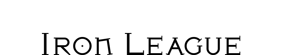 Iron League Schrift Herunterladen Kostenlos