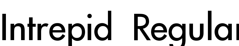 Intrepid Regular Font Download Free
