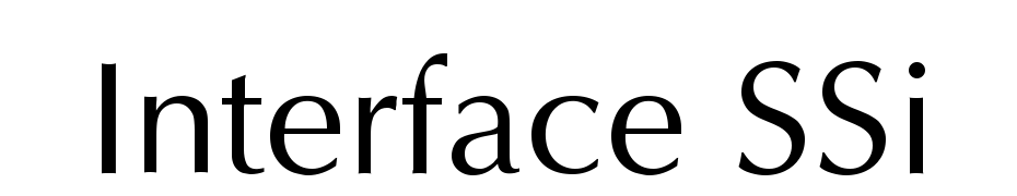 Interface SSi Font Download Free