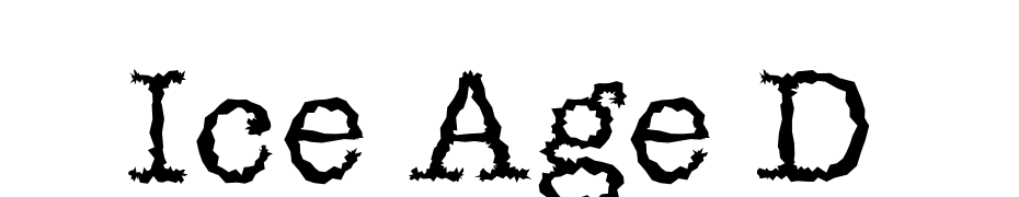 Ice Age D Font Download Free