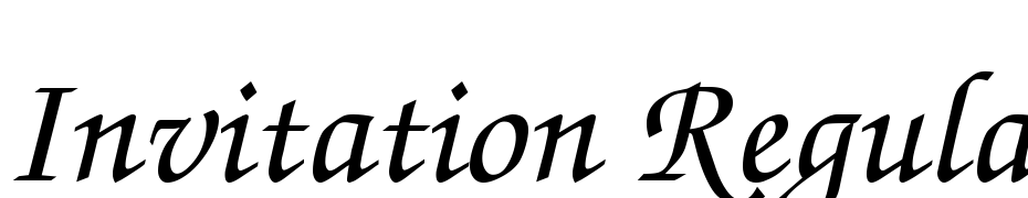 Invitation Regular Font Download Free