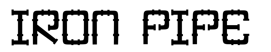 Iron Pipe Font Download Free