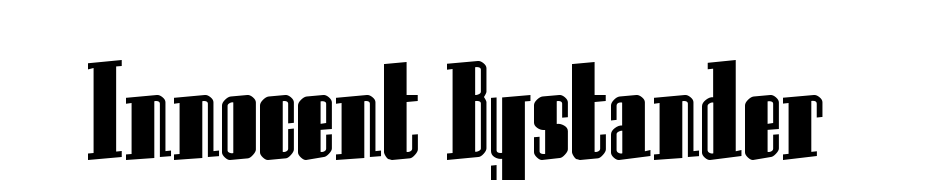 Innocent Bystander Font Download Free