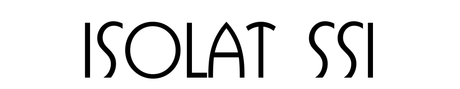 Isolat SSi Font Download Free