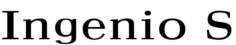 Ingenio SSi Font Download Free