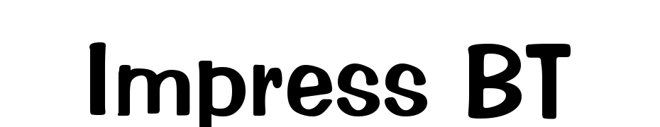 Impress BT Font Download Free