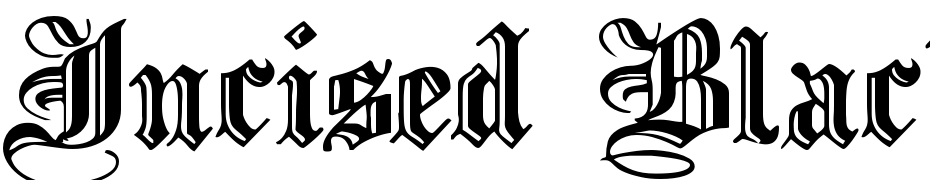 Incised Black Wide Normal Font Download Free