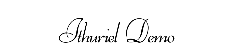 Ithuriel Demo Font Download Free