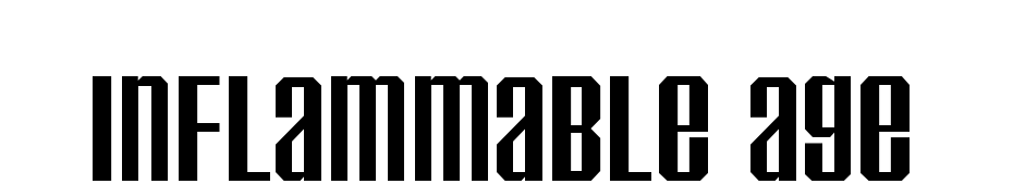 Inflammable Age Font Download Free